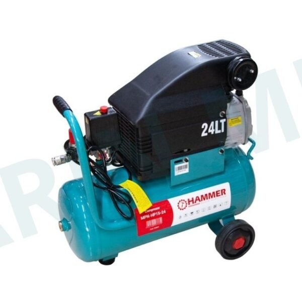 Compresor de aer   24 L 1500 W 8 bar, HAMMER