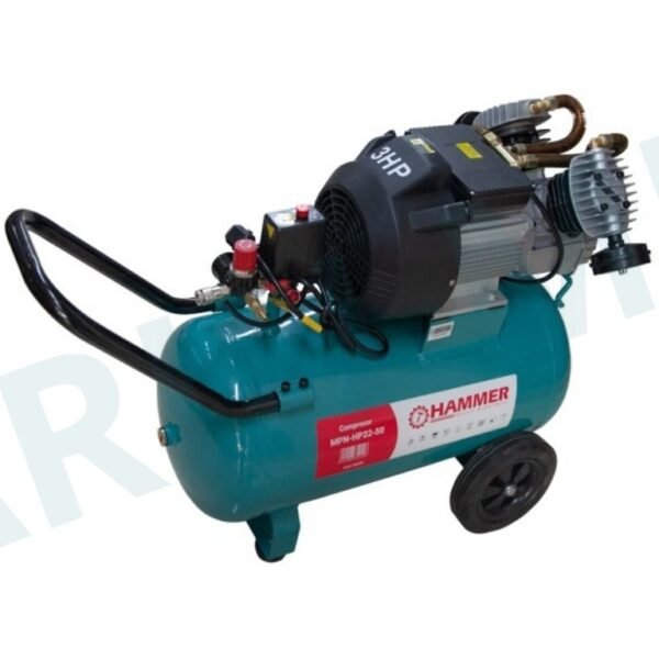 Compresor de aer 50 L 2200 W 8 bar, HAMMER