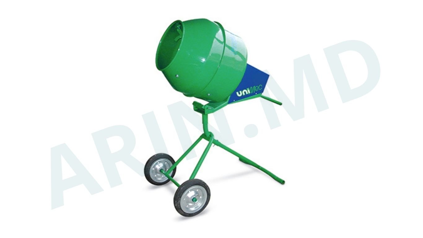 betoniera cureductor unimec 130l Betonieră profesională cu reductor UniMec 130L HP 0,50 - imagine 1